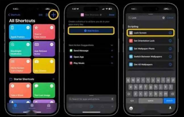 上思苹果14锁屏维修店分享iPhone14升级iOS16.4后如何创建锁屏快捷方式 