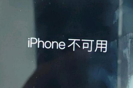 上思苹果服务网点分享锁屏界面显示“iPhone 不可用”如何解决 